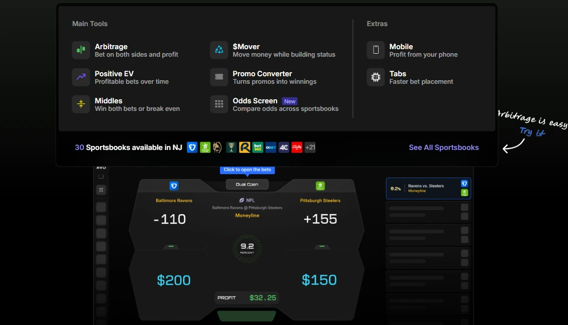 Avo.bet — arbitrage betting tool