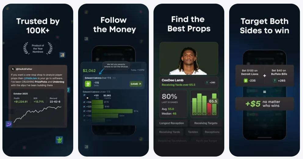 OddsJam app interface screenshot
