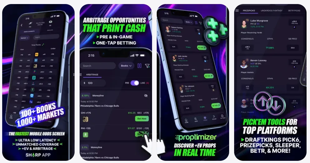 Sharp app interface screenshot